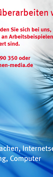 Webseite mit Referenz Projekten der Firma Annen-Media aus Brakel.